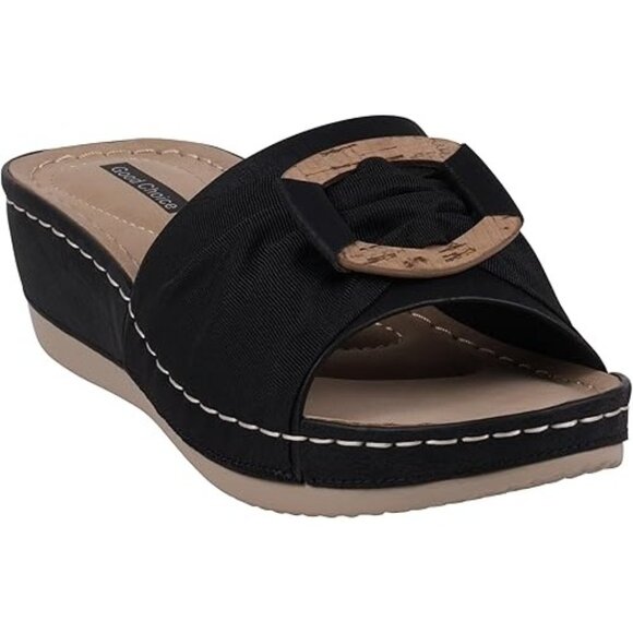 GC SHOES Ellen Wedge Sandals - Picture 1 of 5